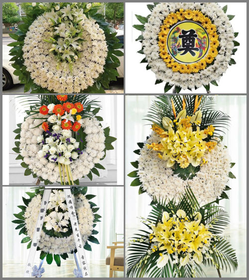 山西长治武乡县贾豁乡上王堡村花圈速递